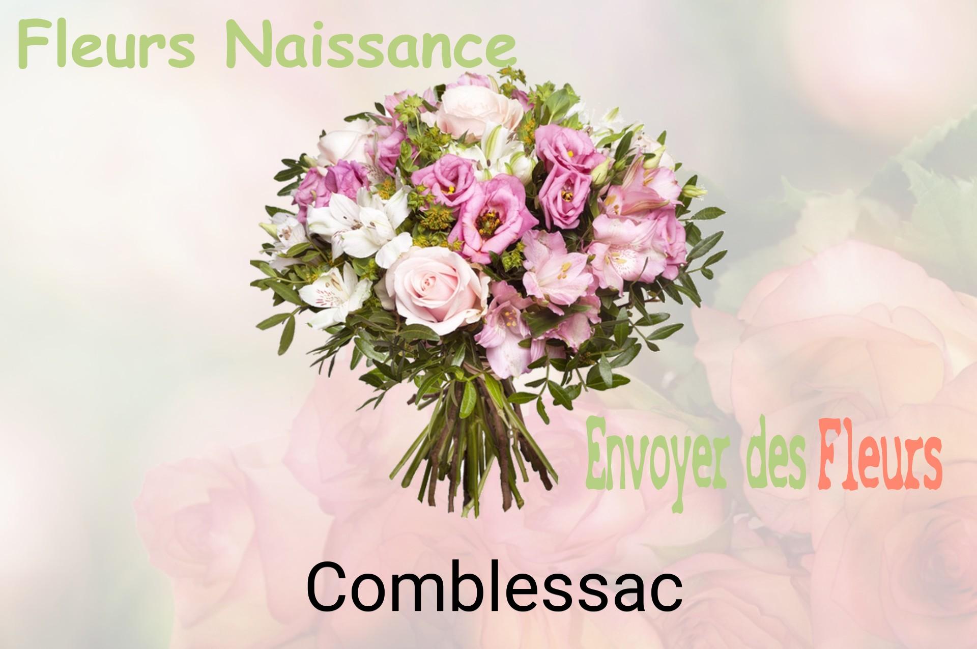 Bouquet de fleurs de naissance livré à Comblessac